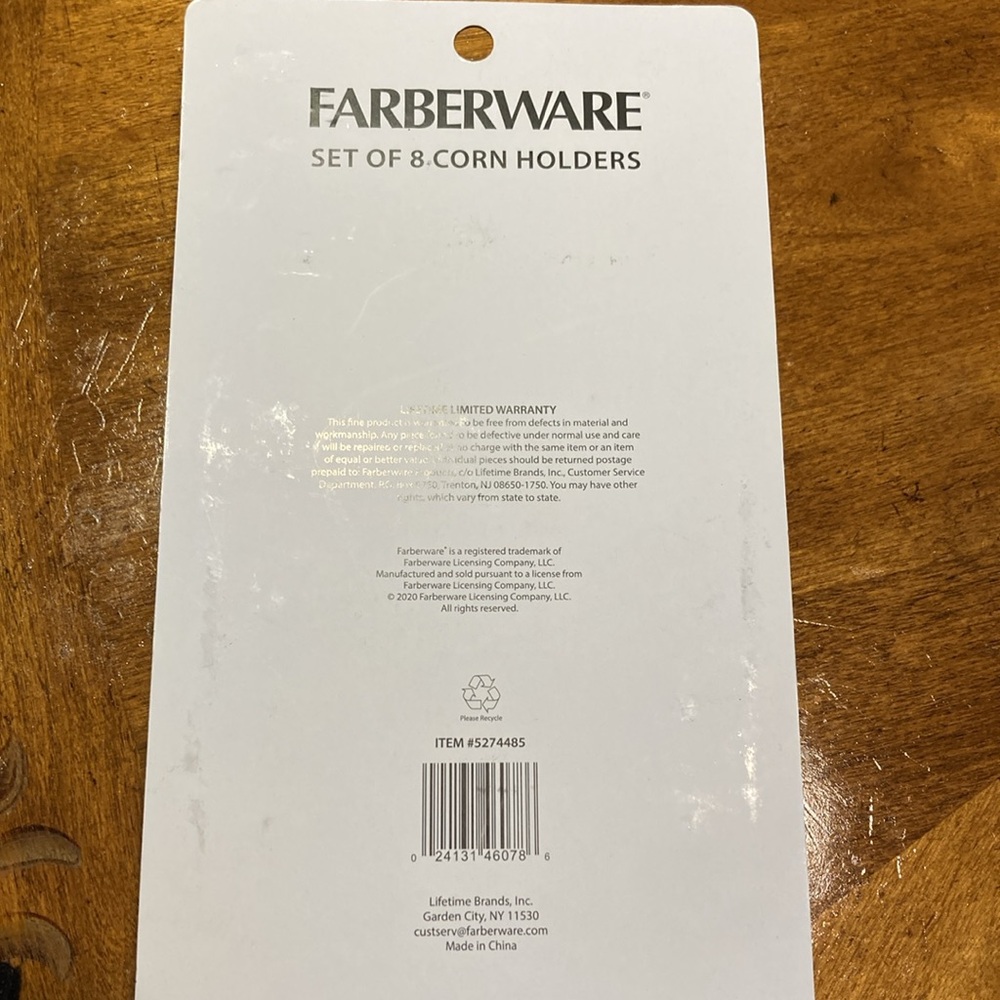 New in package Farberware barbecue set of 8 corn holders. - Picture 6 of 6
